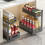 Multifunctional Under Sink Drawer Rack For Bathroom And-Black 2