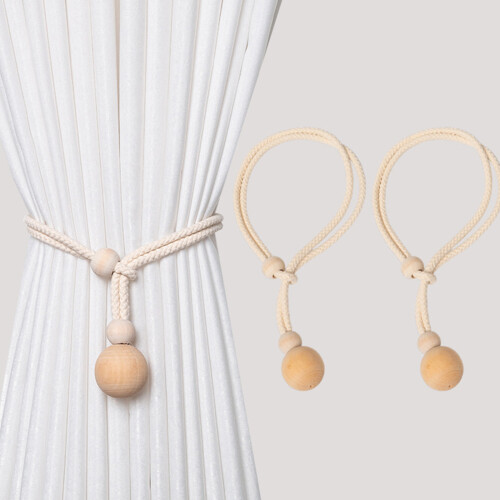 Curtain Tieback Beaded Window Curtain Bind Holdback-2 items 2
