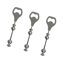 DIY Decorative Beaded Stainless Steel Bendable Bottle-Gunblack