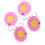 Drape Tieback Holders Curtain Tiebacks Flower Curtain-Pink 1