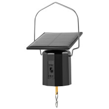 Solar Powered Wind Spinner Motor for Outdoor Wind Chimes Black Metal Durable Hanging Decor