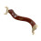 Adjustable Violin Shoulder Rest 3/44/4 Extra Tall Flame Maple with Height Adjustable Feet and Foam Pad 2
