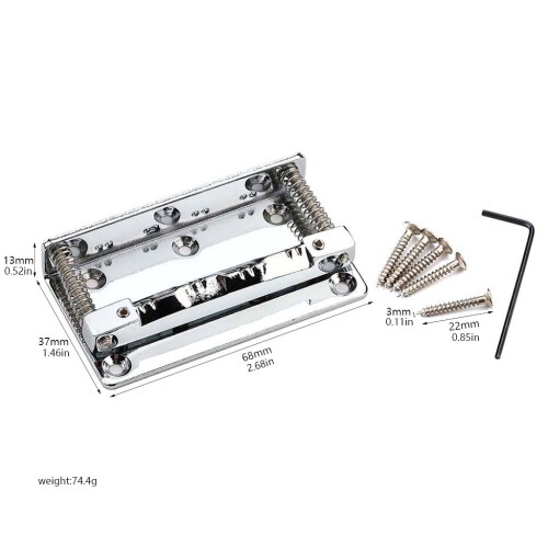 Mandolin Bridge with 8 String Saddle Plate Replacement  Durable, Improves Intonation and Playability 1