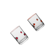 14 Ounces Transparents Juice Cup with Embossed Designs for-2