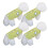 4pack Fleece Dog Vests Economical Set Multiple-Fruit green M 1