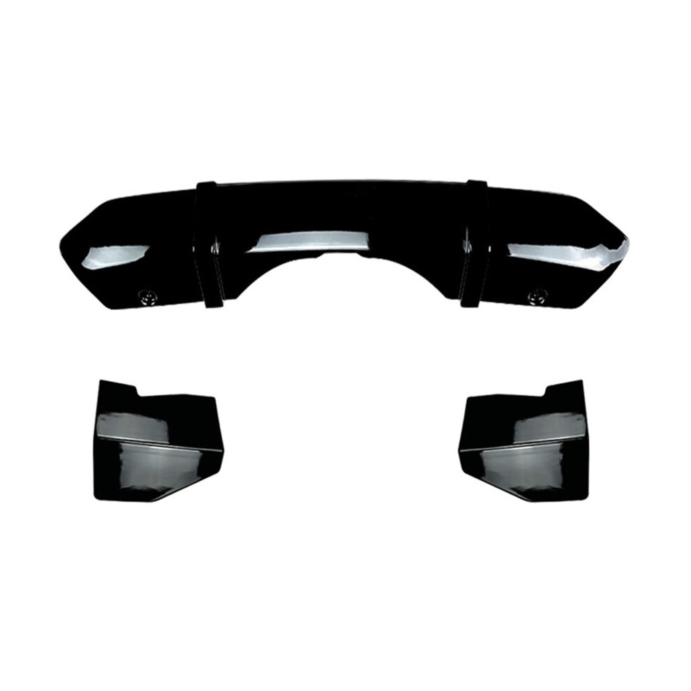 Glossy Rear Diffuser And Spoiler For Bmw X5 F15 M Sport 20142018, Sporty Aerodynamic Design Black 9330225010371