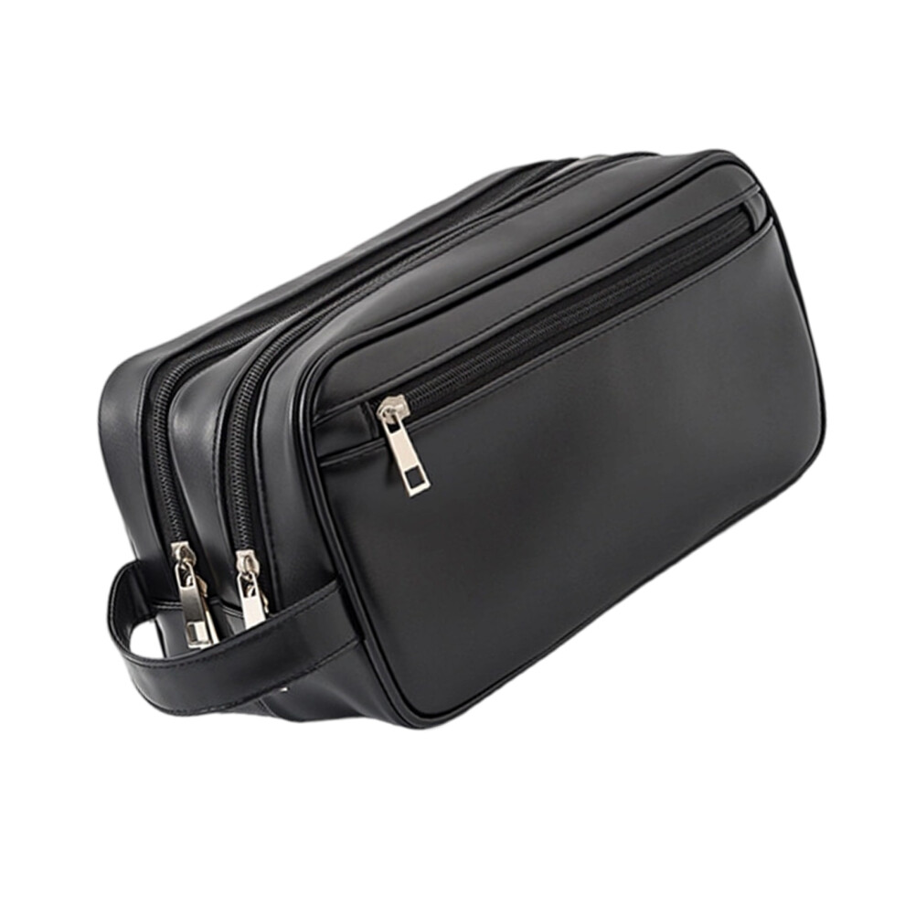 Organized Compartment Men's Cosmetic Bag Double Layer Waterproof