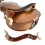 Adjustable Violin Shoulder Rest 3/44/4 Extra Tall Flame Maple with Height Adjustable Feet and Foam Pad 1