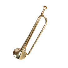 Bflat Trumpet Gold Plated Brass for Youth Marching Band with Clear Tone and Standard Mouthpiece