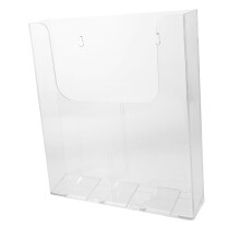 Clear Acrylic Wall File Holder SpaceSaving Document Organizer for Office and Home Letters Storage