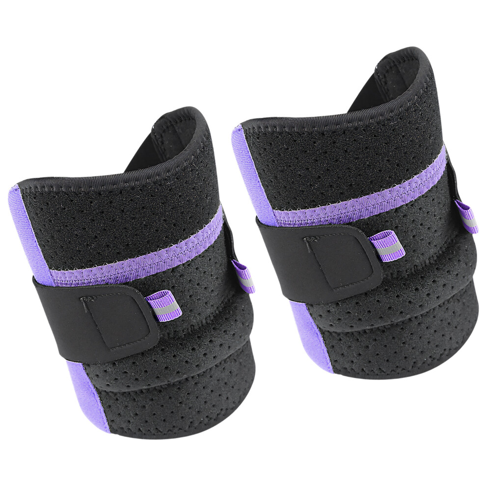 Black 2Pcs Ergonomic Knee Stabilizers Prevents Injury- P Os