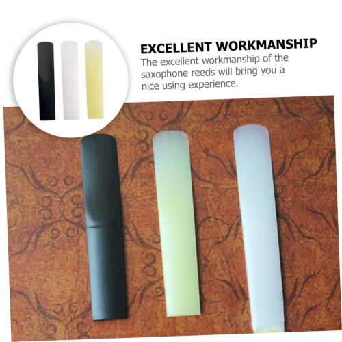 Saxophone Reeds Set for Beginners, Resin Replacement, Mixed Strength, Consistent Tone Response 2