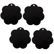 4 Pc Electric Induction Hob Protector Mat 25cm Anti-Slip Mat Silicone Cooktop Scratch Protector Cover Heat Insulated Mat