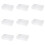8X Plastic File Organizer Transparent Square Storage Box A4 Storage Box File Storage Box M 1