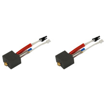 2X 24V 60W Hotend Kit Thermistor Heater Throat for KingRoon KP3S V1 Extruder Hot End Kit 0.4mm Brass Nozzle