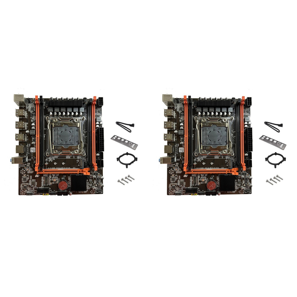 Photos - Other Components Zandona 2X X99E Desktop Motherboard Dual Channel Supports 4XDDR4 RECC RAM PCIE X16 NVMe Gigabit LAN Card Computer Motherboard 