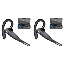 2X Headset Dual Microphone Noise Cancellation V5.0 Headset Earbuds for Drivers Machine Office