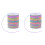 2X Elastic Cord, Beading Cords Threads, Rainbow Color Stretch String Cord, Fabric Crafting String for Bracelet 1