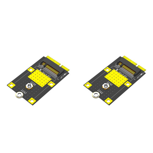2X MSATA to M.2(NGFF) Key B Adapter for 2230/2242 SSD Card Adapter for Multi-System PCS
