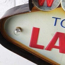 Bar Decoration,Metal Wall Decorations, Retro Tin Vintage Decor Signs LED Sign Wall Art Hanging Design Light Wall Sign