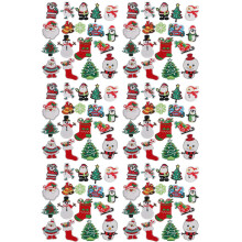 Weihnachten Patches Nähen auf Eisen auf Gestickten 108PCS Weihnachts Baum Santa Süße Applikationen für DIY Handwerk Kleidung Dekorationen