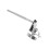 Cowbell Holder Drum Clamp with Secure Mount, Adjustable Positioning for Jazz Drum Kits 1