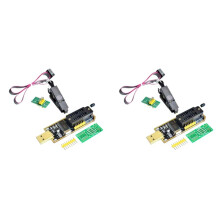 2X CH341A 24 25 Series EEPROM Flash BIOS USB Programmer Module + SOIC8 SOP8 Test Clip for EEPROM 93CXX / 25CXX / 24CXX