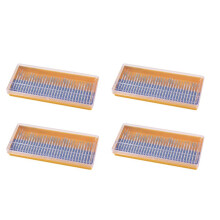 120 Pcs Bur Grinding Stone Grinding Set Coated Carving Burrs Rotary Tool Bit Grit 120 Shank 3Mm 1/8 Inch for Tools