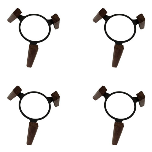 4X for   Bracket  Audio Bracket Accessories Wood Base  Multifunctional Desktop Anti-Slip Bracket