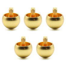 5X Tippe Top Metal Flip over Top Stainless Steel Top Amazing Toy Gift, Golden