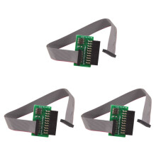 3X JTAG Cable Round Interface Board (2X10 2.54mm) to SWD (2X10 1.27)