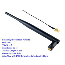 12pcs 868Mhz Antenna 5DBi SMA Male with IPEX Extenstion Cable Omni-Directional LoRa Antenna