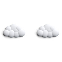 2X Almofada de Suporte de Pulso de Espuma de MemóRia de Couro Macio para FáCil Digitação, AlíVio da Dor, Antiderrapante, Curta