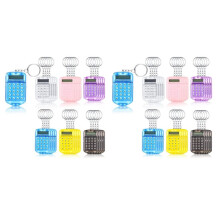 Porte-Clés de Calculatrice de Poche 48 PièCes pour Enfants  Calculatrice Portable à Rabat Transparent Calculatrice Électronique à 8 Chiffres