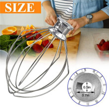8X K5AWW Wire Whip Steel Wire Whisk Stainless Steel Egg Beater Mixer Mixing 5QT for American