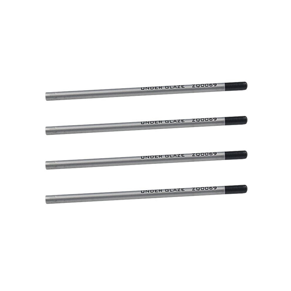 Brecantia Black 4X Underglaze Pencils, Underglaze Pencils For Pottery,Underglaze Pencil Precision Underglaze Pencil For Pottery