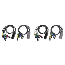 2 Paire XLR 4 Canaux 3 Broches Multi-Réseau Connexion ScèNe et Studio, Câble XLR Mâle et Femelle Stage Audio RJ45