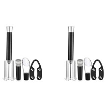 2X Weinöffner-Set, Luftdruckpumpen-Weinflaschenöffner, Einfaches Entfernen Des Korkens, Korkenzieher-Weinöffner, Geschenke für Weinliebhaber
