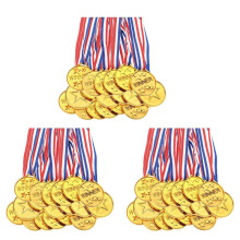 90 Stuks Gouden Plastic Winnaarsmedailles Award-Medailles voor Kinderen - Perfect voor Sport, Competitie en Feestartikelen
