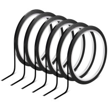 6 Rolos de Fita para Quadro Branco de 1/8 - Fita Fina para Quadro Branco, para Arte, Gráficos e Quadros Brancos - Fita de Papel Listrada, 32,2 cm Por