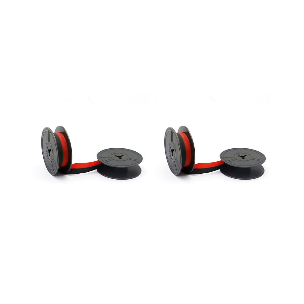 2Pcs Gr1 Typewriter Ribbon Twin Spool Typewriter Ribbon Replacement For Most Typing Ribbon (&Red) Black/Red 4714120676392
