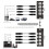 4 Unidade de ÁUdio XLR de 3 Pinos e 4 Canais e DMX sobre Extensor de Cabo de Rede, Extensor de Sinal de Rede DMX512, Macho 7