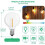 48Pcs G40 Led Replacement Light Bulbs, E12 Screw Base Shatterproof LED Globe Bulbs for Solar String Lights Warm White 3