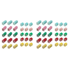 Kit D'Assortiment de Fusibles de Voiture de 60 Pièces, Kit de Fusibles en Forme de Boîte Basse et Haute, pour Voiture/Camping-Car/Camion/Moto/Bateau