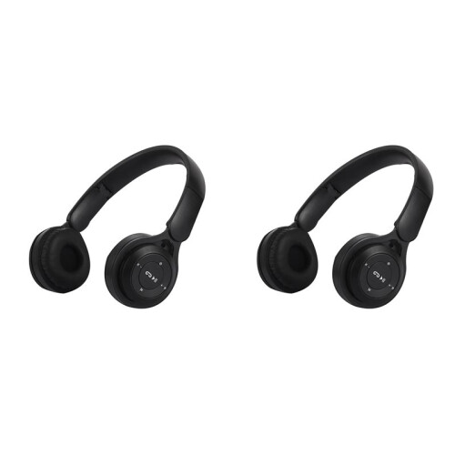 2X Headband  Headset Y08 Wireless  Headset Portable Foldable Children Headset Black