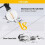 48Pcs G40 Led Replacement Light Bulbs, E12 Screw Base Shatterproof LED Globe Bulbs for Solar String Lights Warm White 5