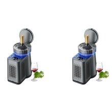 2X Electric Wine Chiller,34F-68F Temperature Control Single Bottle Cooler for Red/White Wine, Champagne US Plug