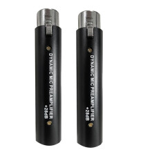 2X PréAmplificateur de Microphone pour Amplificateur de Microphone DM1 Dynamic 28DB Gain pour Microphones à Ruban Dynamiques et Passifs