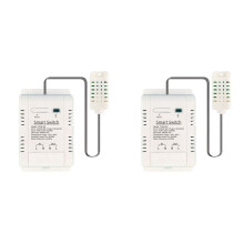 2X Tuya WiFi 3000W 16A Thermostat Temperature and Humidity Monitoring with Consumption Monitor