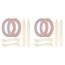 4Rolls(36 Yards) 7/32 Inch Width Copper Backed Copper Foil Tape for Stained Glass Making and DIY Crafts,Stained Supplies